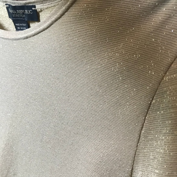 Sparkly gold Banana Republic tee - Picture 2 of 4